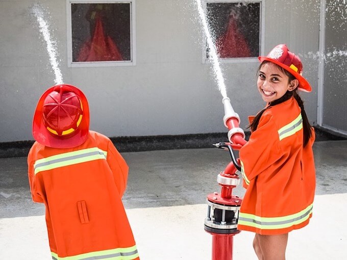消防士の子供