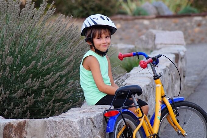 自転車と子ども
